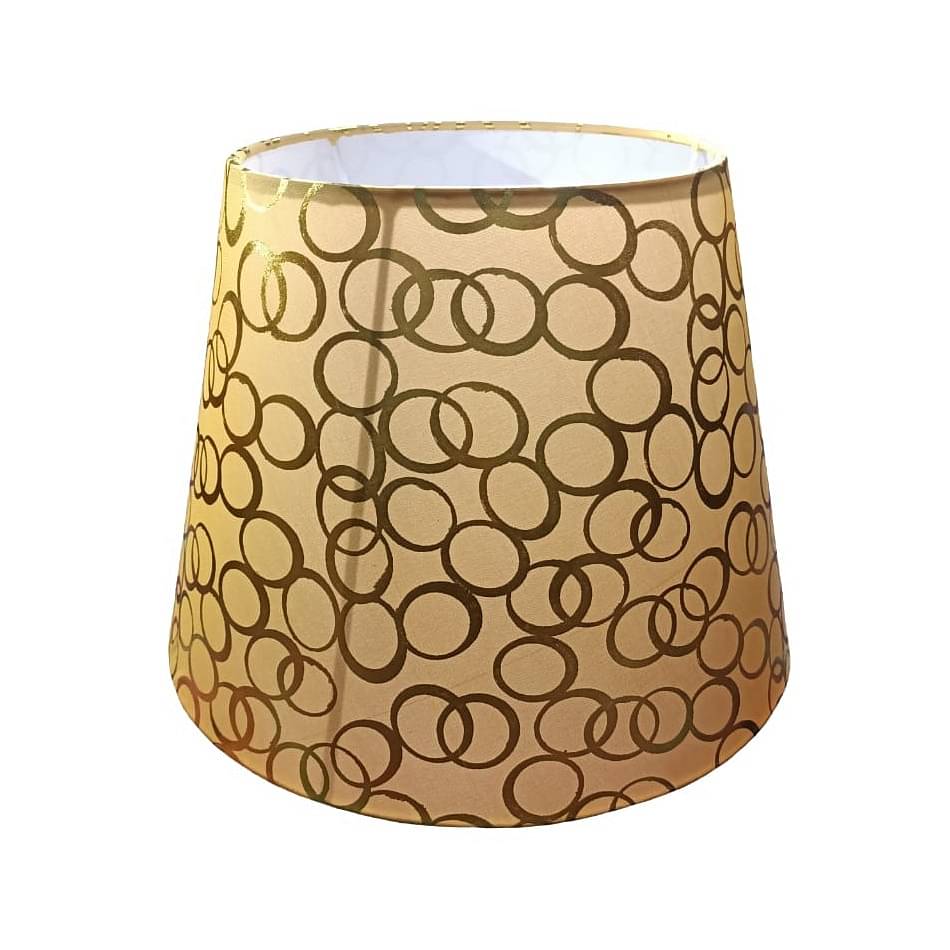 Golden Ring Printed Lampshade